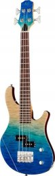 Flight Mini Bass Gitara Elektryczna Minibas Solid Body Transparent Blue