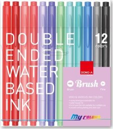 DONG-A PISAKI DWUSTRONNE MY COLOR 2 Z PĘDZELKIEM 12 KOLORÓW (8,00 proc.)