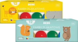 Farby plakatowe INTERDRUK BB KIDS 12 kolorów 20ml