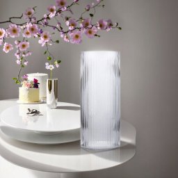 VASE GLASS D15 H35CM