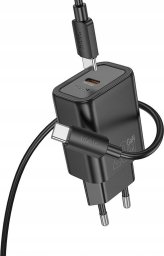 HOCO ładowarka sieciowa Typ C + kabel Typ C do Lightning PD QC 20W N60 czarna