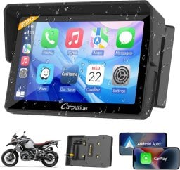 Carpuride W502PRO B do motocykli BMW CarPlay Android Auto wodoszczelna GPS