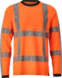 MASCOT T-Shirt z długimi rękawami ACCELERATE SAFE (kolor pomarańcz hi-vis , rozmiar 4XL)