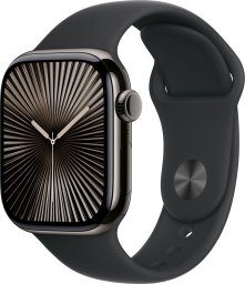 Smartwatch Apple Watch 10 GPS + Cellular 42mm Slate Titanium S/M Czarny (MWXG3QF/A)