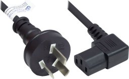 Alcasa P8031-S018 kabel zasilające Czarny 1,8 m Wtyczka zasilająca typu I C13 panel