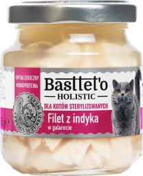 Basttet'o Holistic filet z indyka w galerecie dla kotów sterylizowanych 130g