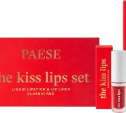 PAESE The Kiss Lips pomadka do ust 06 Classic Red 3,4ml + konturówka do ust