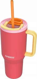 Kubek termiczny z teleskopową słomką Kambukka Rio Tumbler 950ml Pink Papaya