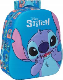 PLECAK DO PRZEDSZKOLA DZIECIĘCY STITCH 3D DUŻY NIEBIESKI DLA DZIECI