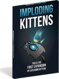 Board game EXPLODING KITTENS card addition: IMPLODING KITTENS, Lithuanian language