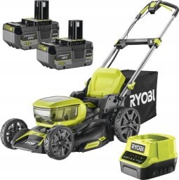 Cordless lawn mower RYOBI ONE+ RY18LMX46A-250, 18 V, 2 x 5.0 Ah, 46 cm, 55 l