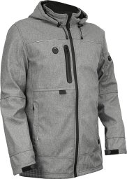 Work jacket SOFTSHELL, gray, size L