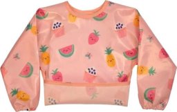 BIBETTA sleeved bib Pink Yummy Treats, BZS-51-003