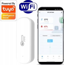 Czujnik Sensor Temperatury i Wilgotności WiFi Tuya RTX Eco