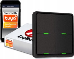 RTX Pilot Przełącznik 12 scen 4 P ZigBee Tuya czarny