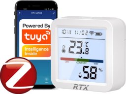 Czujnik Sensor Temperatury i Wilgotności LCD Zigbee Tuya