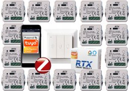 15x Sterownik Moduł Rolet RTX TUYA ZIGBEE+ Pilot RFR3M GRATIS