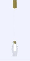 Lampa wisząca - Opal transparentny (Barwa światła barwa ciepła, Kolor Czarny, Możliwość ściemniania tak)