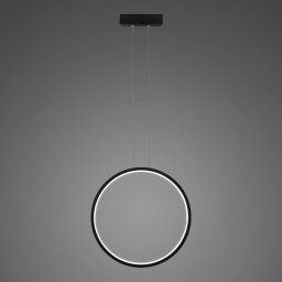 Lampa wisząca Ledowe Okręgi No.1 X 40cm 3k 22W czarny (Barwa światła delikatnie ciepła, Kierunek padania światła do wewnątrz, Kolor Czarny, Możliwość ściemniania nie)