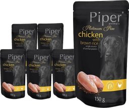 Mokra karma dla psa Piper Platinum Pure kurczak z ryżem zestaw 10 x 150 g