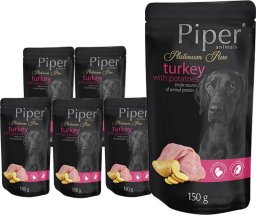 Mokra karma dla psa Piper Platinum Pure indyk z ziemniakami zestaw 10 x 150 g