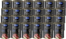 Piper Animals Senior Mokra karma dla psa z jagnięciną i cukinią zestaw 24 x 400 g