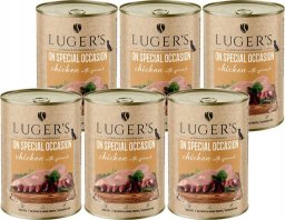 Pupil Premium Karma mokra dla psa Luger's On Special Occasion kurczak ze szpinakiem zestaw 6 x 400 g