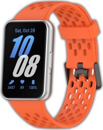 Opaska pasek perforowany Vanfone do Samsung Galaxy Fit 3 SM-R390, pomarańczowy