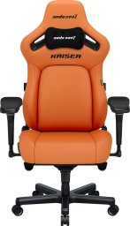 Fotel gamingowy Kaiser 4 L Anda Seat skórzany pomarańczowy