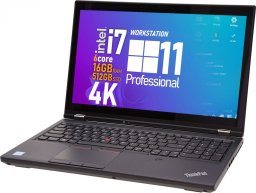 Thinkpad P52 i7-8850H 16GB 512GB 3840x2160px IPS Quadro M1200 W11