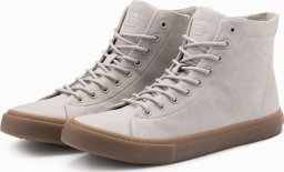 Męskie buty trampki za kostkę z gumową podeszwą popielate V3 OM-FOTH-0187 44