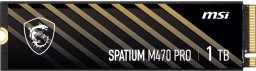 Dysk SSD MSI Spatium M470 Pro 1TB M.2 2280 PCI-E x4 Gen4 NVMe (S78-440L0J0-P83)