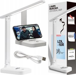 Lampka biurkowa Rabalux biała  (5905370209334)