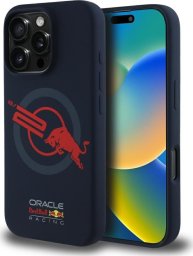 Etui Red Bull HC Silicone ORBR20 Logo     Red Lining do iPhone 16 Pro MagSafe granatowy