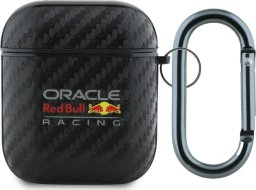 Etui Red Bull PU Carbon Logo do AirPods 1/2 czarny