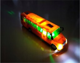 Szkolny Autobus z Naciągiem Światłami i Dźwiękami Otwierane Drzwi