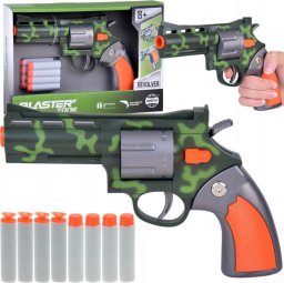 Zestaw Rewolwer Pistolet + Piankowe naboje Zabawa w strzelanie ZA5327