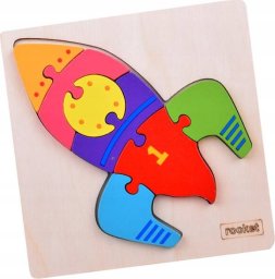 Jokomisiada Rakieta Puzzle drewniane Edukacyjna układanka dla dziecka ZA5370
