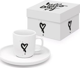 Hallo New Day Filiżanka Porcelanowa w Ozdobnym Pudełku 90 ml