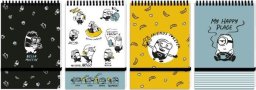 Beniamin KOŁONOTES A6/96k. Kratka ZAMYKANY NA GUMKĘ / MINIONKI