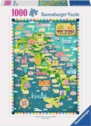 Ravensburger Puzzle Mapa włoskich win 1000 elementów