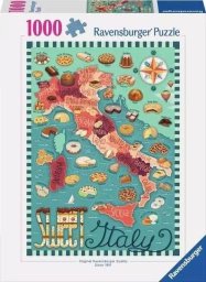 Ravensburger Puzzle Mapa włoskich słodkości 1000 elementów