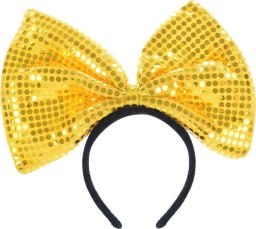 Arpex Opaska gigant z cekinami żółta