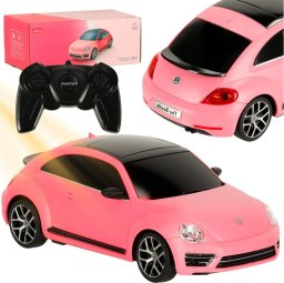 Samochód zdalnie sterowany Rastar 76200-4 Volkswagen Beetle-UV 1:24 różowy