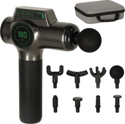 Pistolet do masażu masażer do pleców ciała wyświetlacz LED 8w1