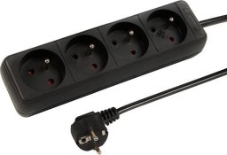 Blow Przedłużacz sieciowy 4-gniazda z uziemieniem 1,5m czarny 3x1,5mm 98-763# pr-470p (PR-1.5M-4G/B)
