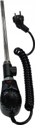 Grzałka do grzejnikow łazienkowych GRBT 0,3 300W 230V termostat czarna