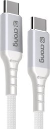 Kabel USB Crong USB-C - USB-C 1.5 m Biały (CRGAL15USCCWHI)