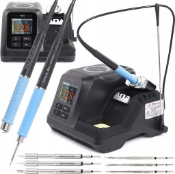 Profesjonalna Stacja Lutownicza Aixun T320 Zestaw 2 Kolby C210 C245 6x Grot