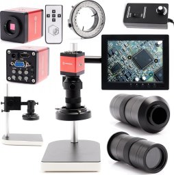 Mikroskop Cyfrowy K10M Kamera 2MP HDMI FULLHD Wyświetlacz LED 56X Techrebal